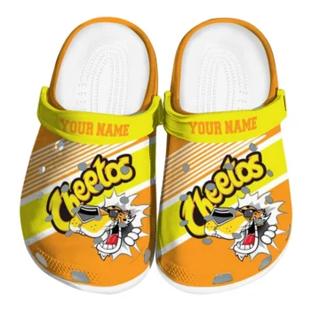 custom cheetos cheetah snack orange yellow clogs best selling hey clogs