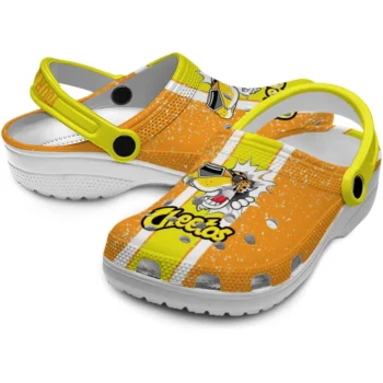custom cheetos mascot jump orange yellow clogs high quality hey clogs