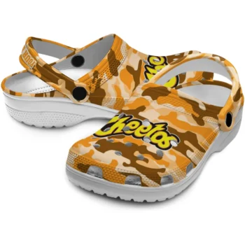 custom cheetos pattern orange brown clogs high quality hey clogs