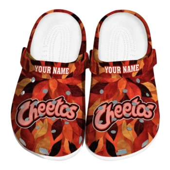 custom cheetos text overlay red orange clogs best selling hey clogs