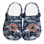 custom chicago bears snowy hills clogs best selling