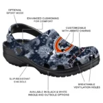 custom chicago bears snowy hills clogs best selling