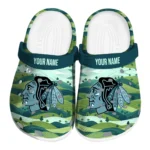 custom chicago blackhawks hills illustration clogs best selling