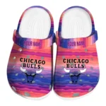 custom chicago bulls wavy stripes clogs best selling