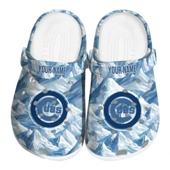custom chicago cubs mountain artwork clogs best selling