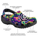 custom chicago cubs swirling mushrooms clogs best selling