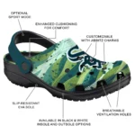 custom chicago white sox hills illustration clogs best selling