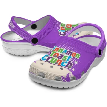 custom cinamon toast crunch brush purple beige clogs high quality hey clogs