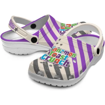 custom cinamon toast crunch star strikes purple beige clogs high quality hey clogs