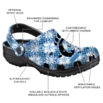 custom cincinnati bearcats snowflake mosaic clogs best selling