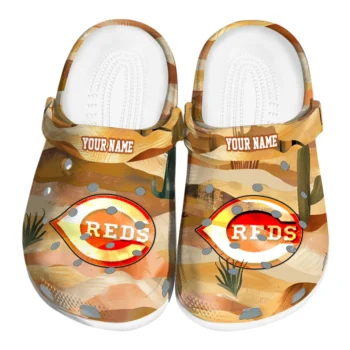 custom cincinnati reds desert layers clogs best selling