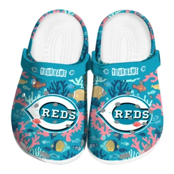 custom cincinnati reds tropical fish ocean clogs best selling