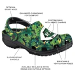 custom cincinnati reds tropical leaves clogs best selling