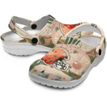 custom cleveland browns desert cactus pattern clogs best selling