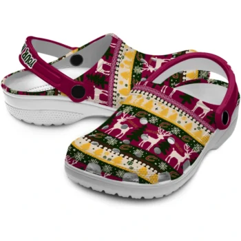 custom cleveland cavaliers christmas motif clogs high quality
