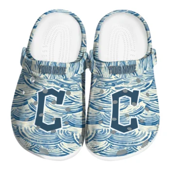 custom cleveland guardians sea swirls clogs best selling
