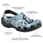 custom cleveland guardians sea swirls clogs best selling