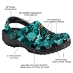 custom coastal carolina chanticleers snowy hills clogs best selling