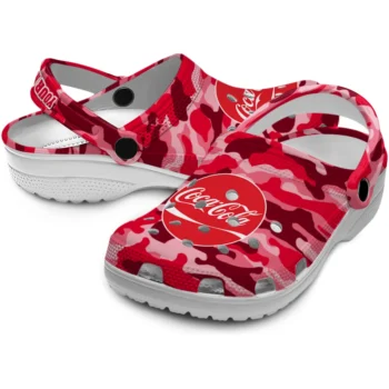 custom coca cola overlay red pink clogs high quality hey clogs