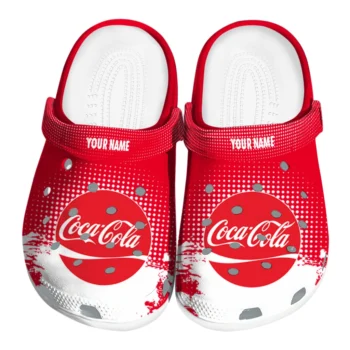 custom coca cola splash red white clogs best selling hey clogs