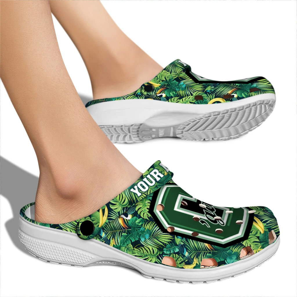 custom colgate raiders tropical leaves clogs fashion forward custom colgate raiders tropical leaves clogs fashion forward