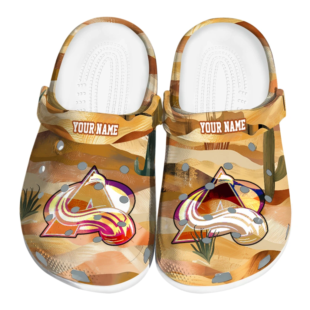 custom colorado avalanche desert layers clogs best selling custom colorado avalanche desert layers clogs best selling
