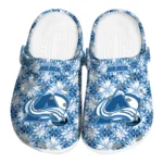 custom colorado avalanche snowflake mosaic clogs best selling