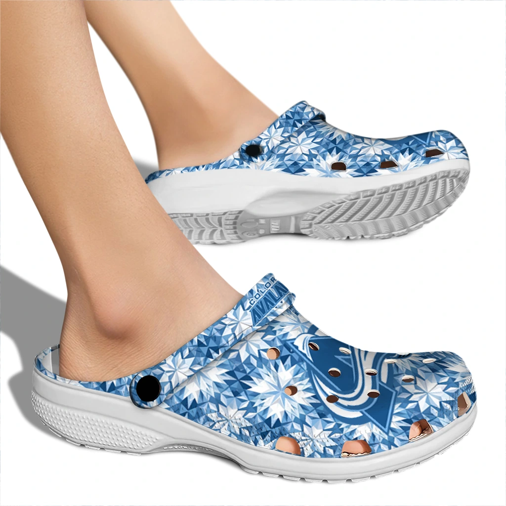custom colorado avalanche snowflake mosaic clogs fashion forward custom colorado avalanche snowflake mosaic clogs fashion forward