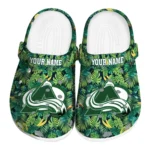 custom colorado avalanche tropical leaves clogs best selling
