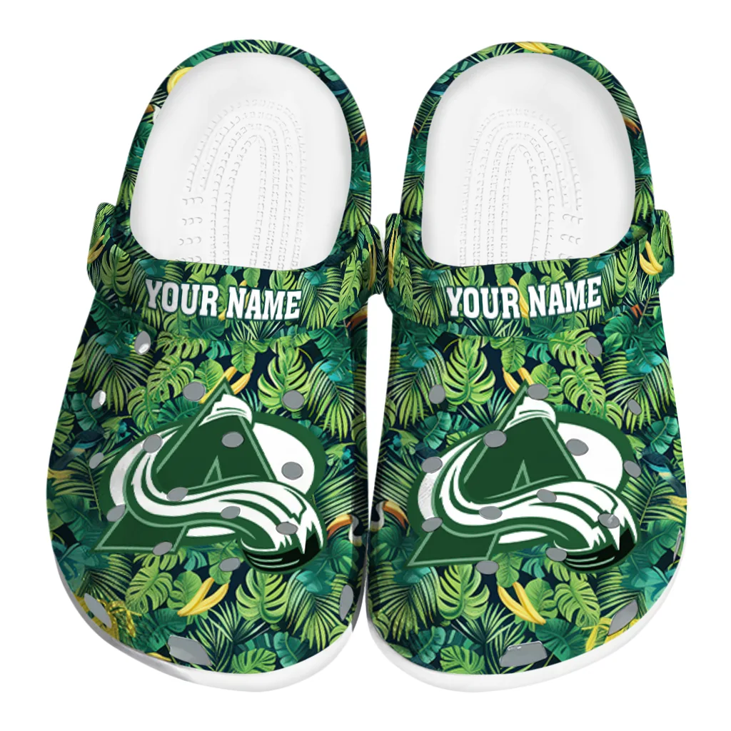 custom colorado avalanche tropical leaves clogs best selling custom colorado avalanche tropical leaves clogs best selling