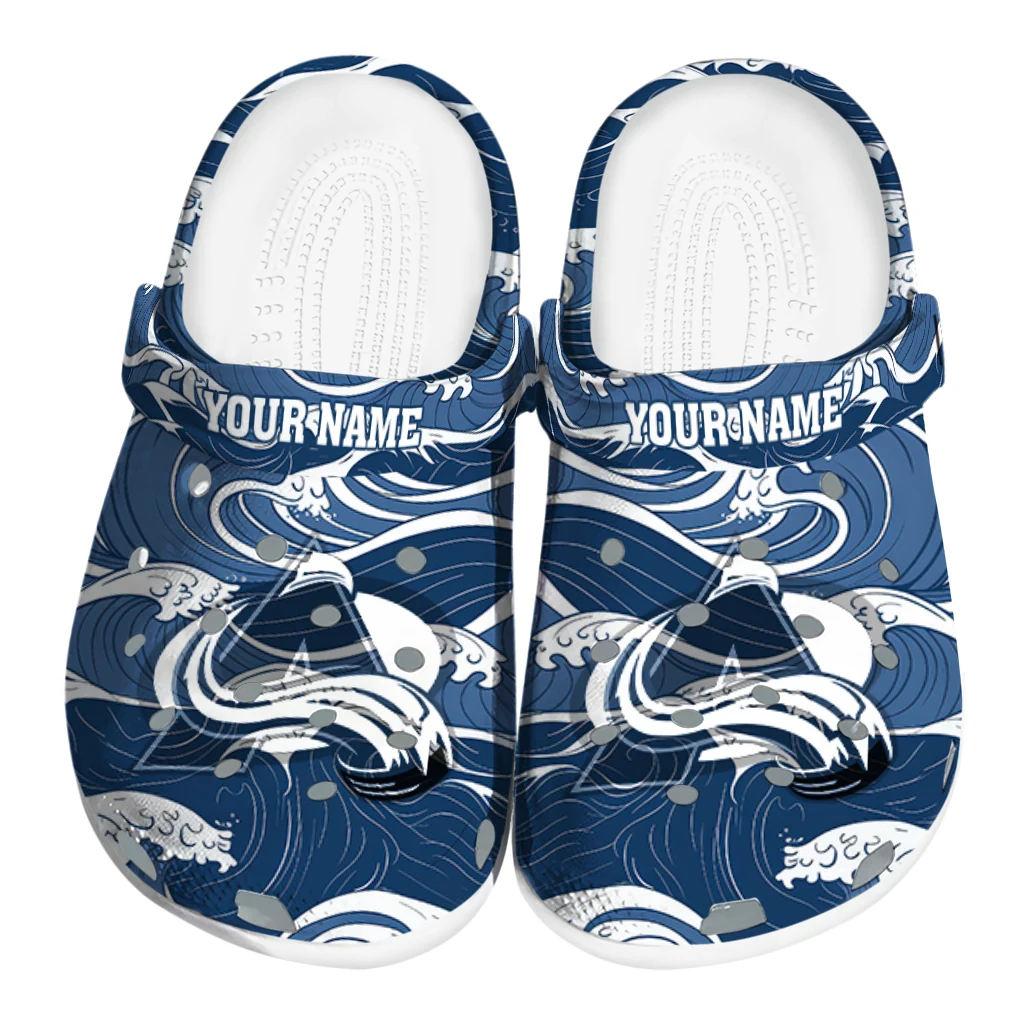 custom colorado avalanche wave flow clogs best selling custom colorado avalanche wave flow clogs best selling