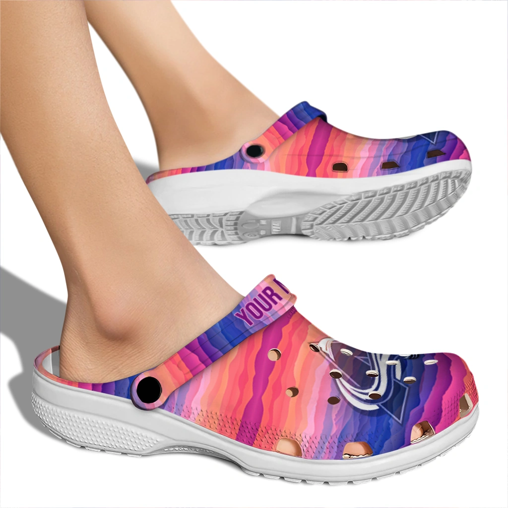 custom colorado avalanche wavy stripes clogs fashion forward custom colorado avalanche wavy stripes clogs fashion forward