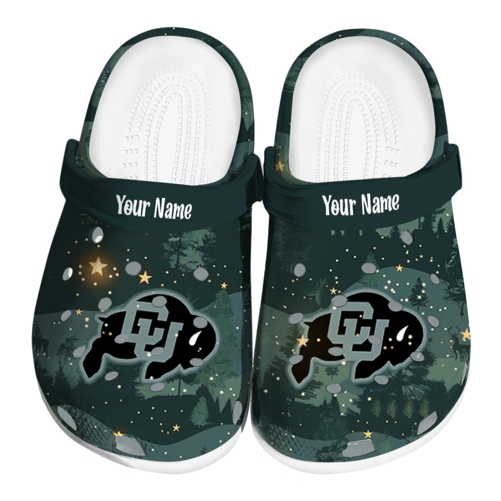 custom colorado buffaloes deer nightscape clogs best selling custom colorado buffaloes deer nightscape clogs best selling