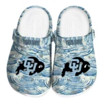 custom colorado buffaloes sea swirls clogs best selling