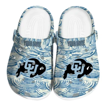 custom colorado buffaloes sea swirls clogs best selling