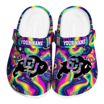 custom colorado buffaloes swirling mushrooms clogs best selling