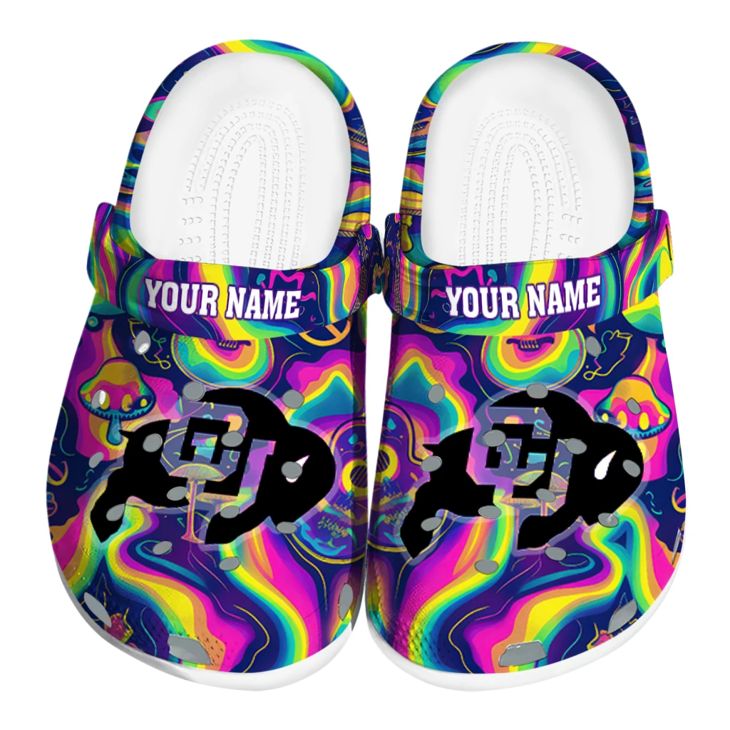 custom colorado buffaloes swirling mushrooms clogs best selling custom colorado buffaloes swirling mushrooms clogs best selling