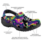 custom colorado buffaloes swirling mushrooms clogs best selling