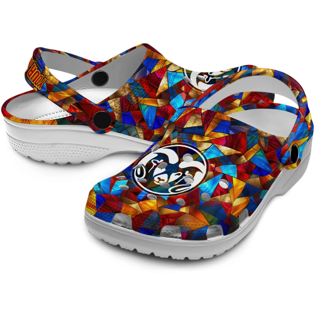 custom colorado state rams prism pieces clogs high quality custom colorado state rams prism pieces clogs high quality