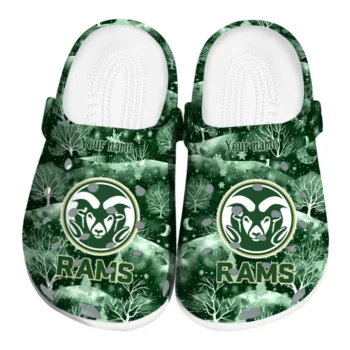 custom colorado state rams snowy hills clogs best selling