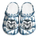 custom colorado state rams snowy mountains clogs best selling