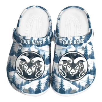 custom colorado state rams snowy mountains clogs best selling