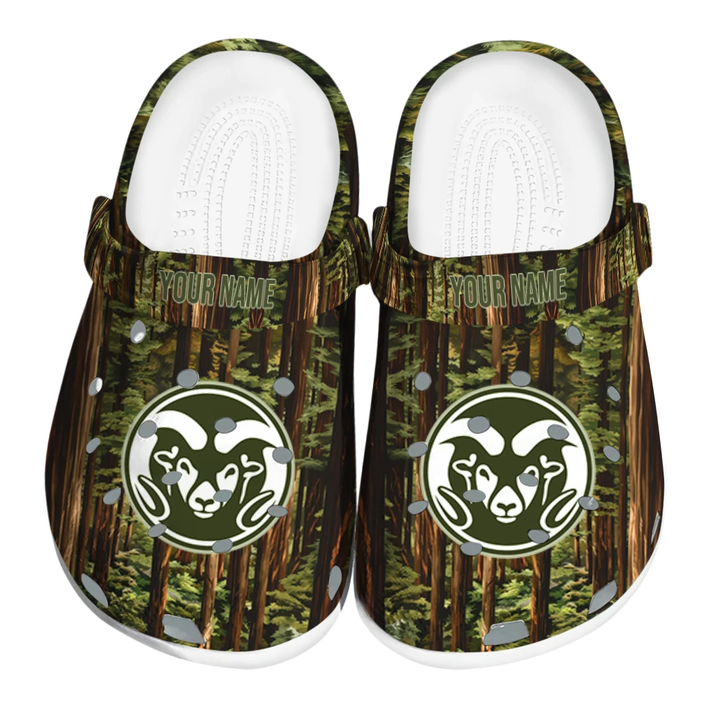 custom colorado state rams woods forest designs clogs best selling custom colorado state rams woods forest designs clogs best selling