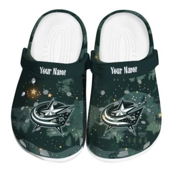 custom columbus blue jackets deer nightscape clogs best selling