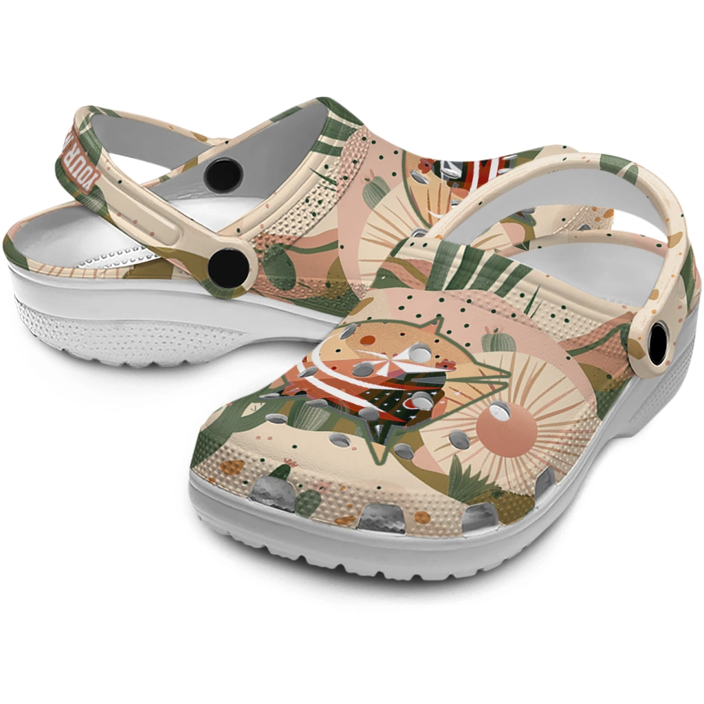 custom columbus blue jackets desert cactus pattern clogs high quality custom columbus blue jackets desert cactus pattern clogs high quality