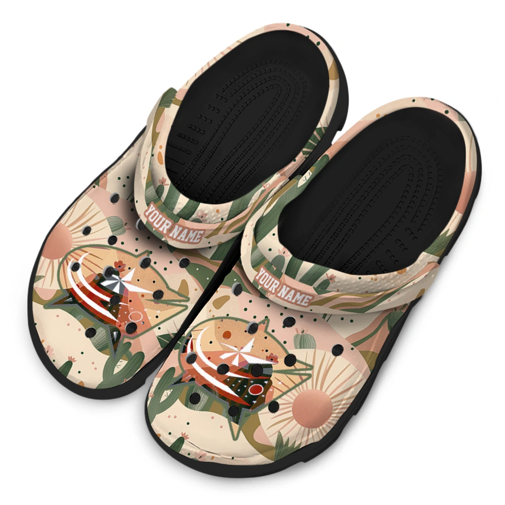 custom columbus blue jackets desert cactus pattern clogs latest model custom columbus blue jackets desert cactus pattern clogs latest model
