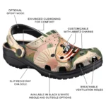 custom columbus blue jackets desert cactus pattern clogs best selling