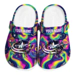custom columbus blue jackets swirling mushrooms clogs best selling