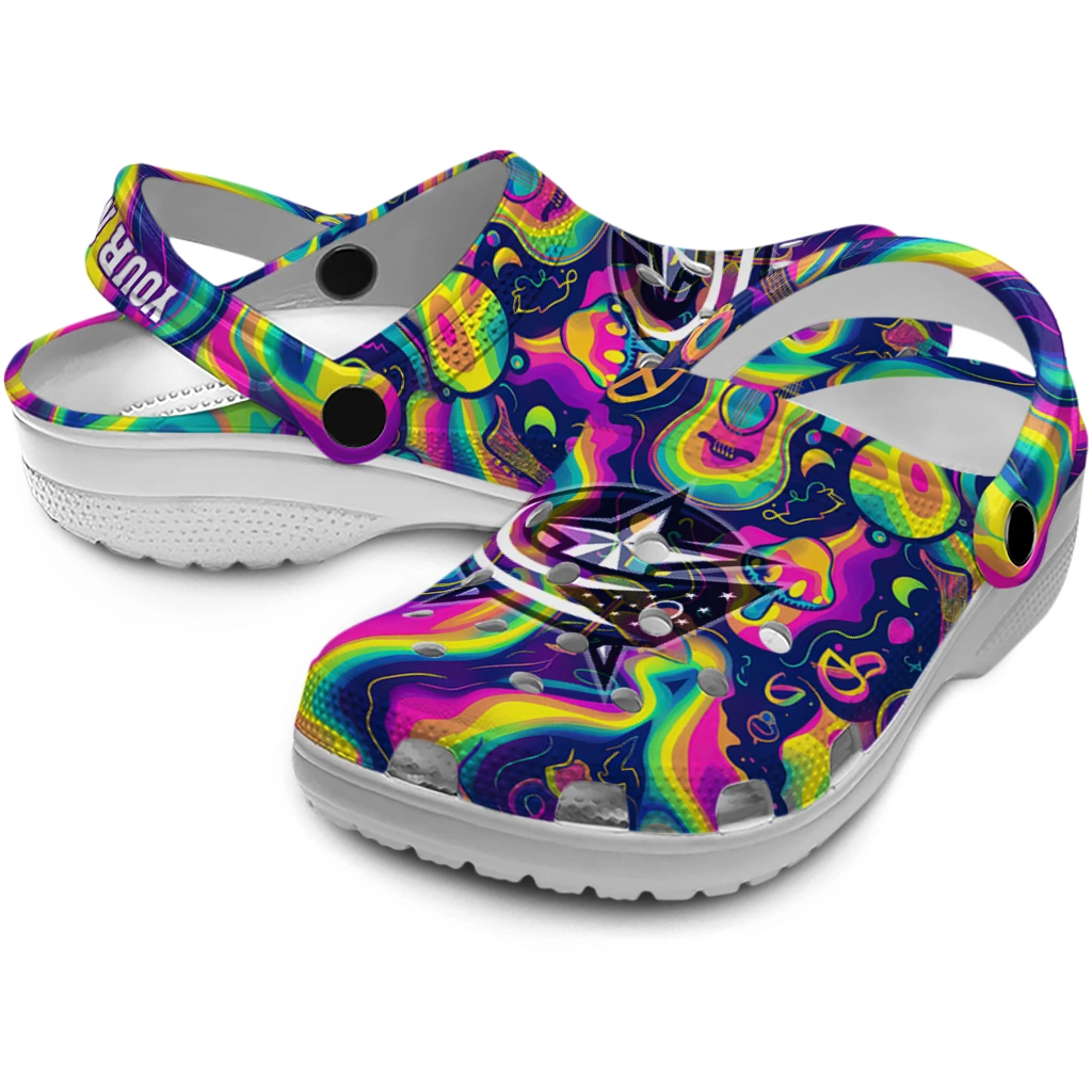 custom columbus blue jackets swirling mushrooms clogs high quality custom columbus blue jackets swirling mushrooms clogs high quality