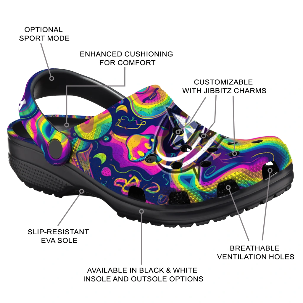 custom columbus blue jackets swirling mushrooms clogs new arrival custom columbus blue jackets swirling mushrooms clogs new arrival